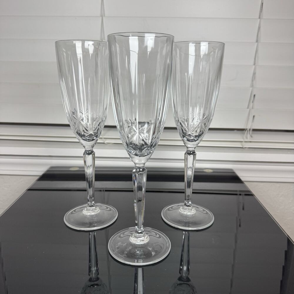 Waterford Marquis Sparkle (Lot of 3) Champagne Flute Glasses (9 1/48")